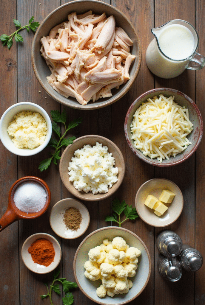 Keto Chicken Alfredo Casserole